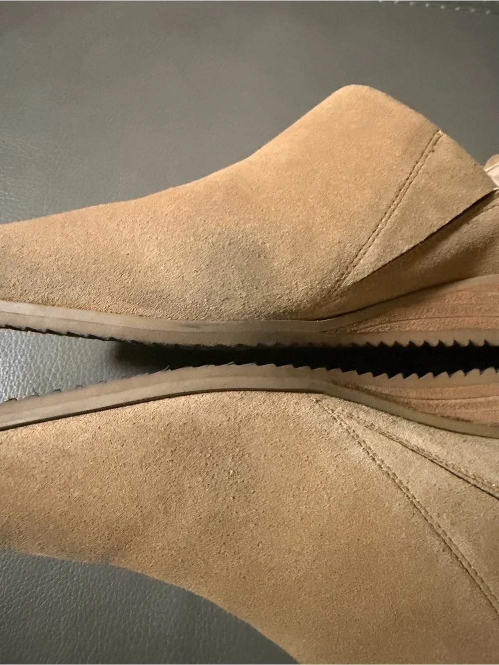 DR. SCHOLL'S WOMEN'S KATY Suede Slip-On Shoe in Tan